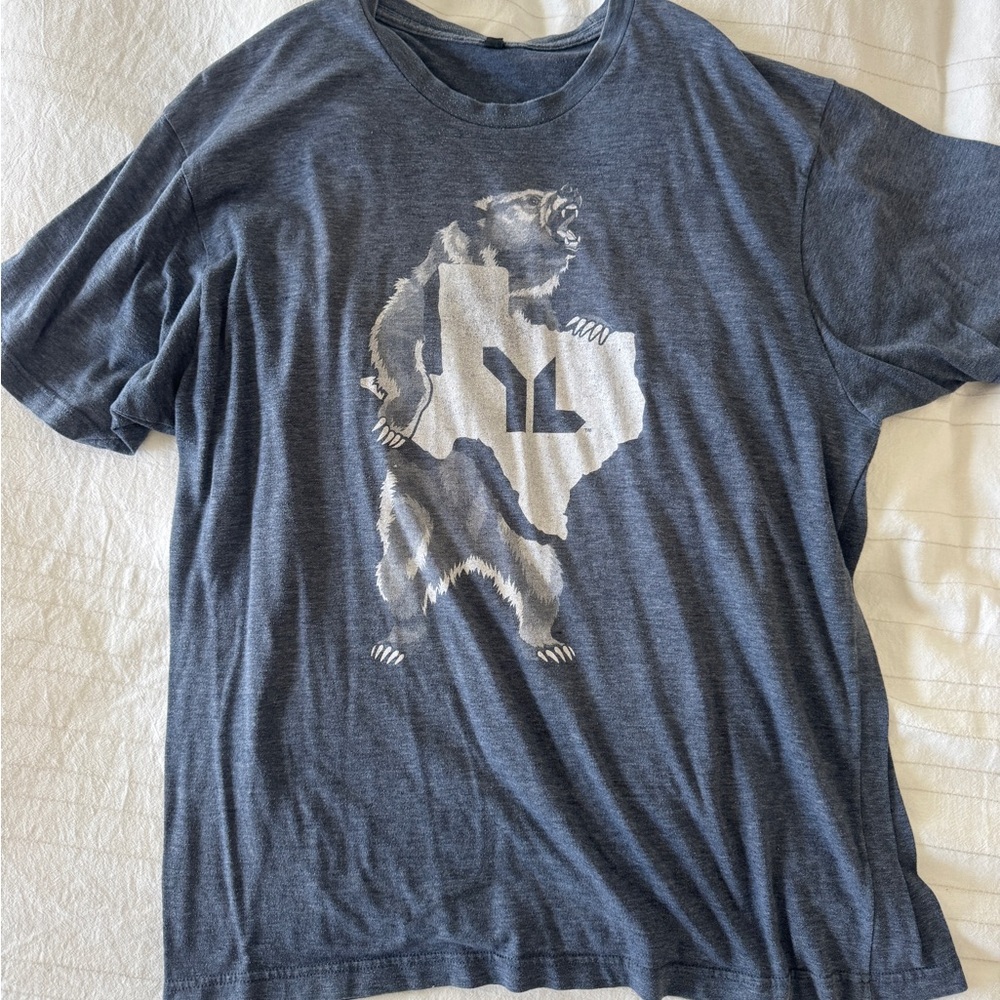 Blue Graphic T-Shirt with Bear Design (Younglife)